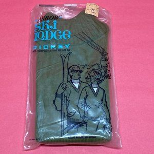 Vintage Arrow Ski Lodge Turtleneck Dickey Green in Package